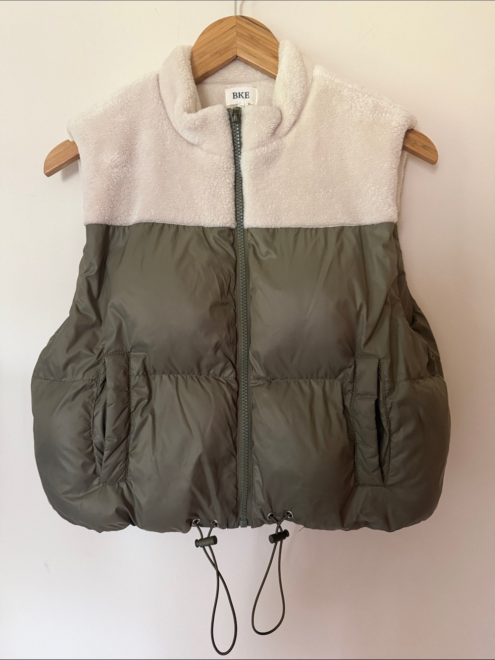 BKE Cropped Puffer Vest